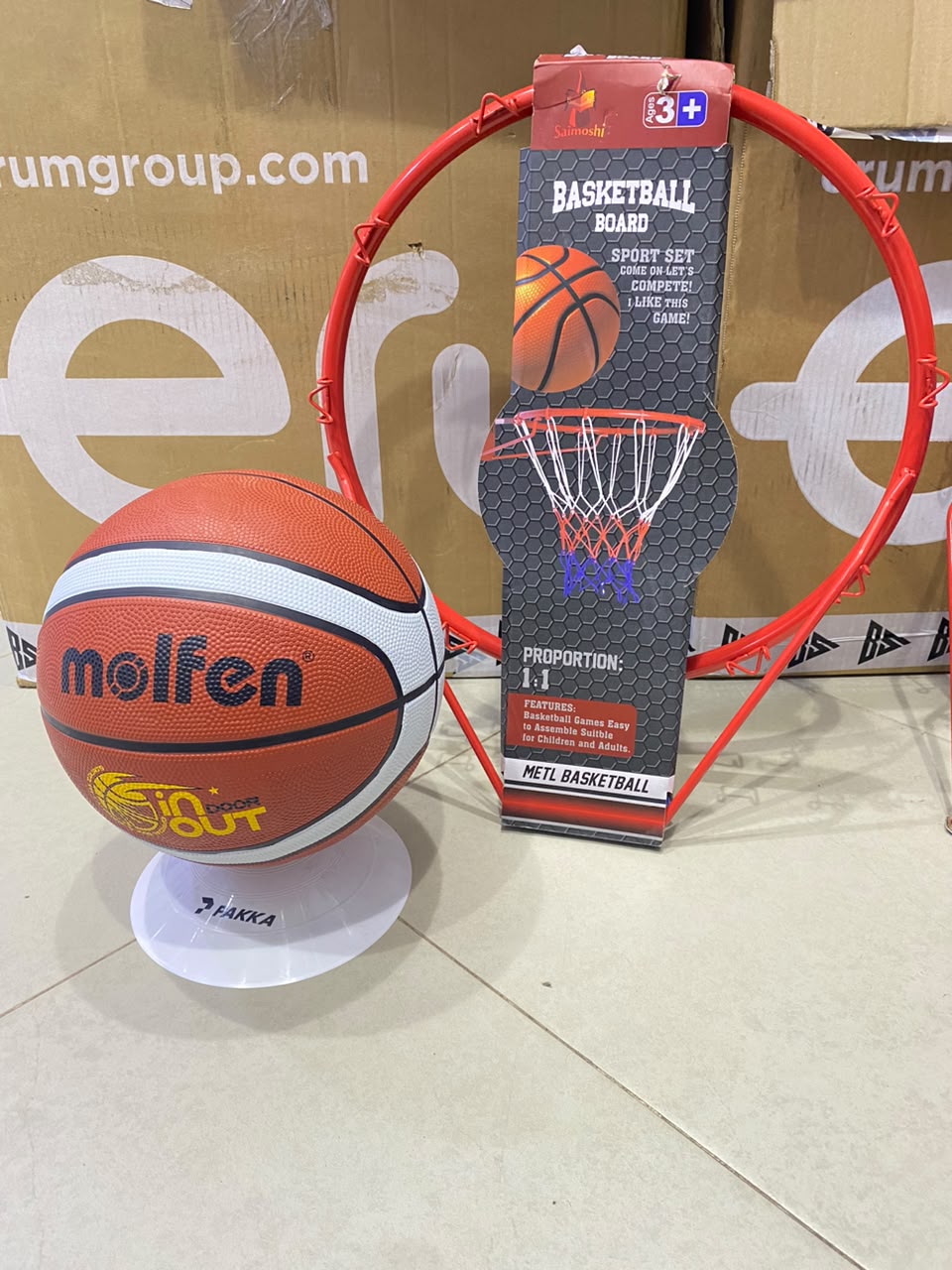 Pack de basketball cerceau + ballon