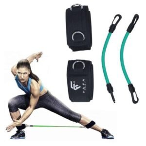 Sangles de Cheville avec Bandes de Résistance pour Entraînement Jambes & Fesses